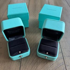 Tiffany & Co EMPTY Engagement Ring Box & Outer Box, Lot of 2